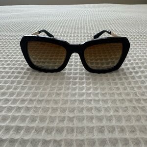 CHANEL Black and Brown Sunglasses